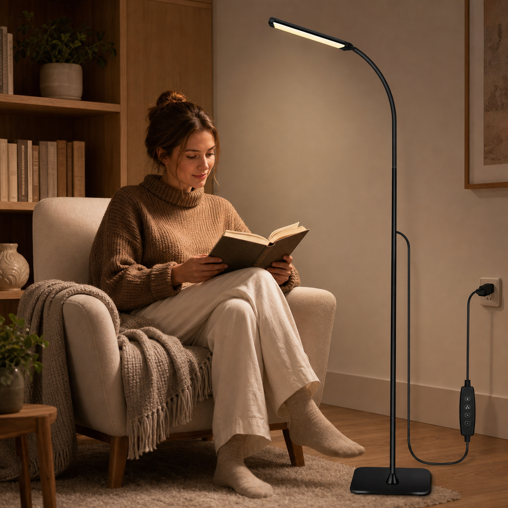 Flexible Gooseneck LED Floor Reading Lamp