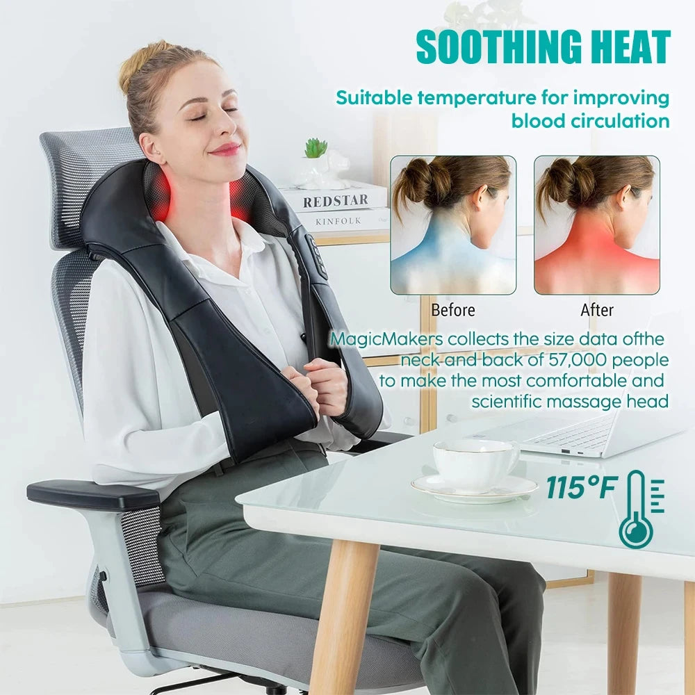 Shiatsu Neck and Shoulder Massager with Heat view 2