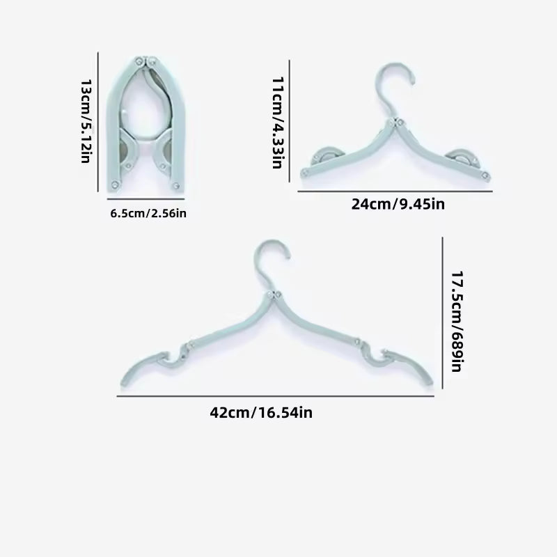 Foldable Travel Clothes Hangers view 2