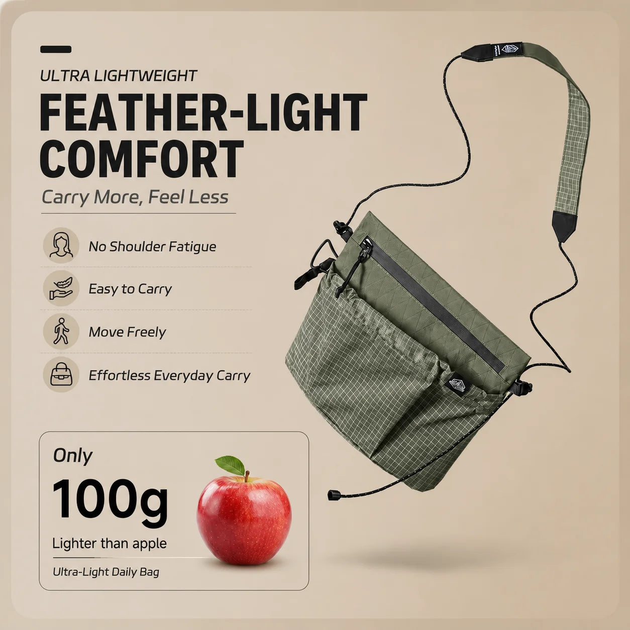 Minimalist Crossbody Sling Bag view 4