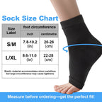 Ankle support sleeve size chart