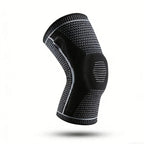 Exact black knit compression knee support sleeve