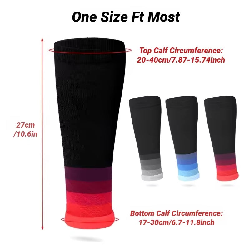 Calf sleeve dimensions and available colors