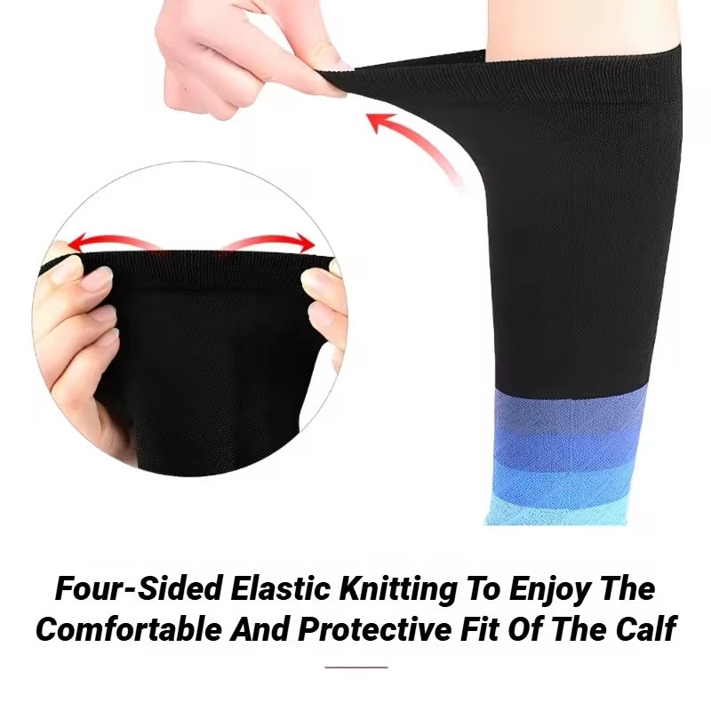 Stretch-knit calf sleeve material