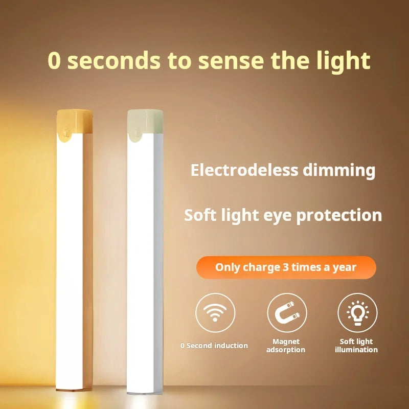 Wireless rechargeable linear cabinet light