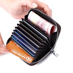 Minimalist card holder with exterior card slots