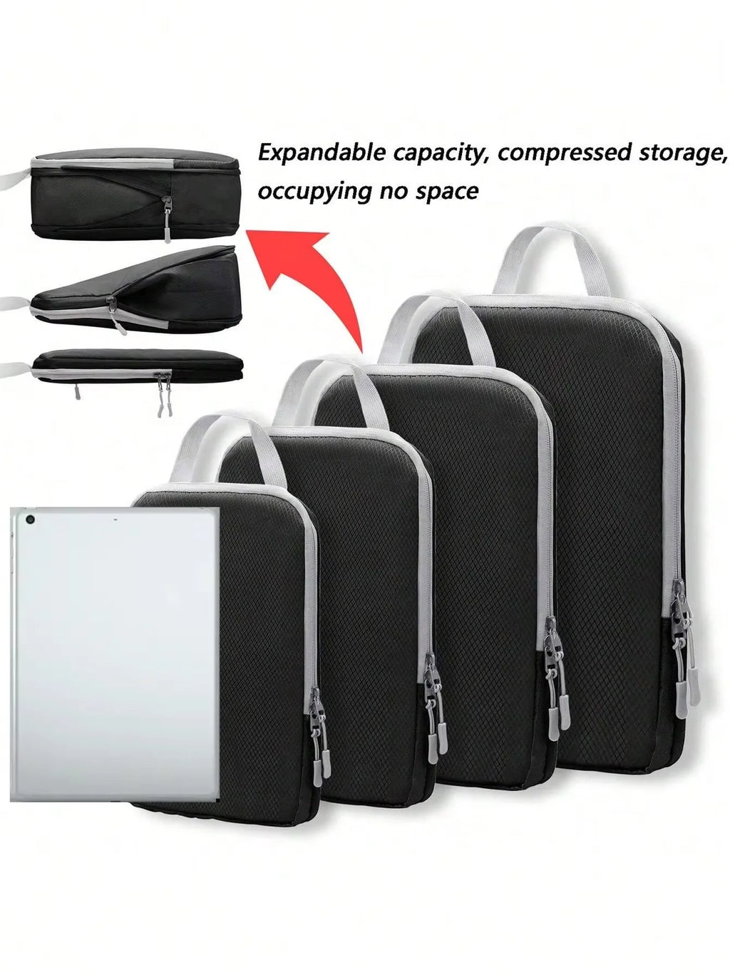 Folded packing cube set