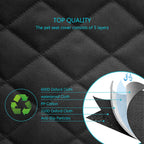 Dog seat cover attachment and opening details