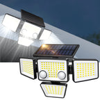Solar motion sensor outdoor flood light
