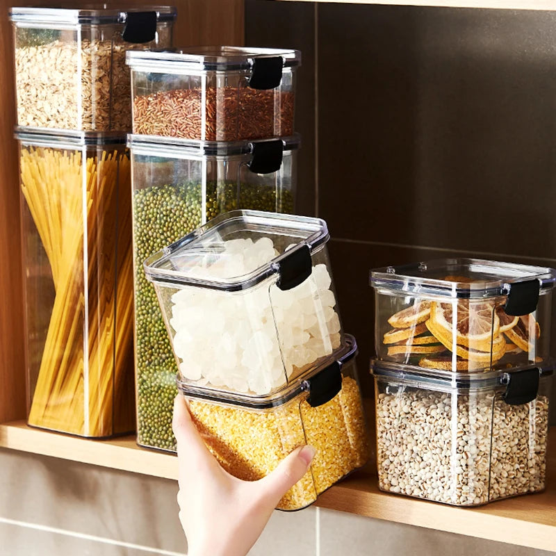 Airtight food storage container size options