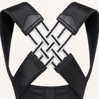 Close-up of the crossed elastic back construction