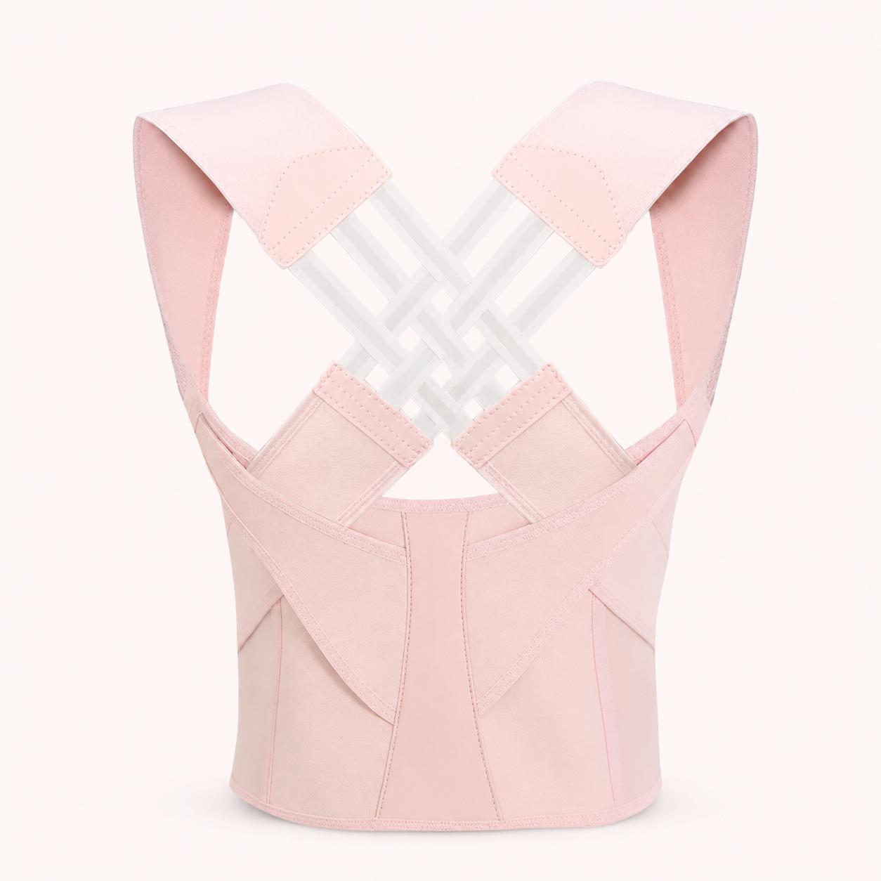 Pink adjustable back posture corrector