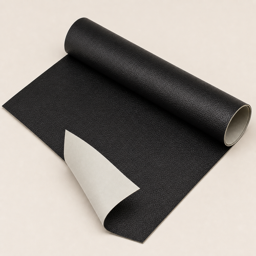 Black Ovnus RestoreRoll leather repair sheet on a clean light background