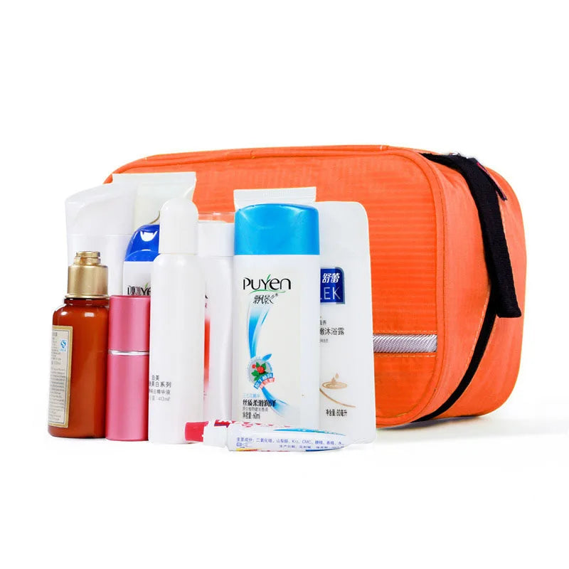 Oxford fabric toiletry bag interior pockets