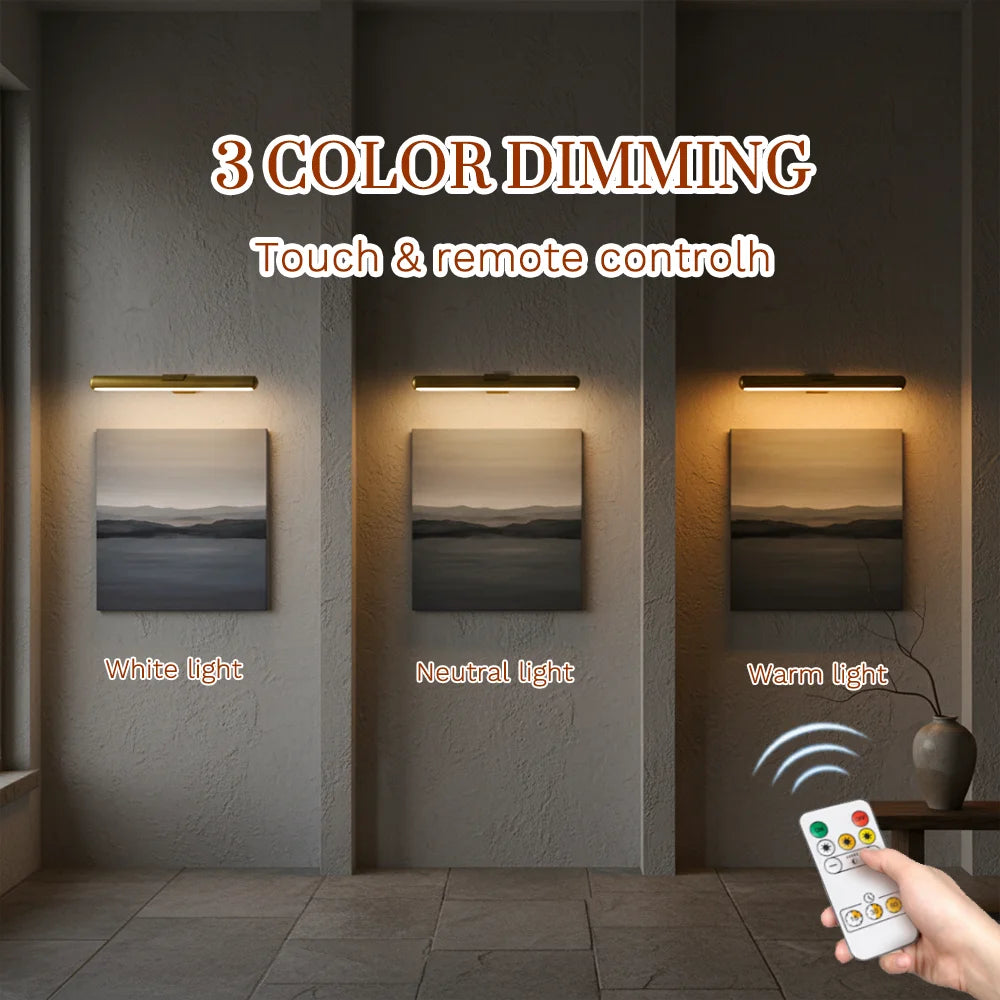 Remote control for a rechargeable wall sconce