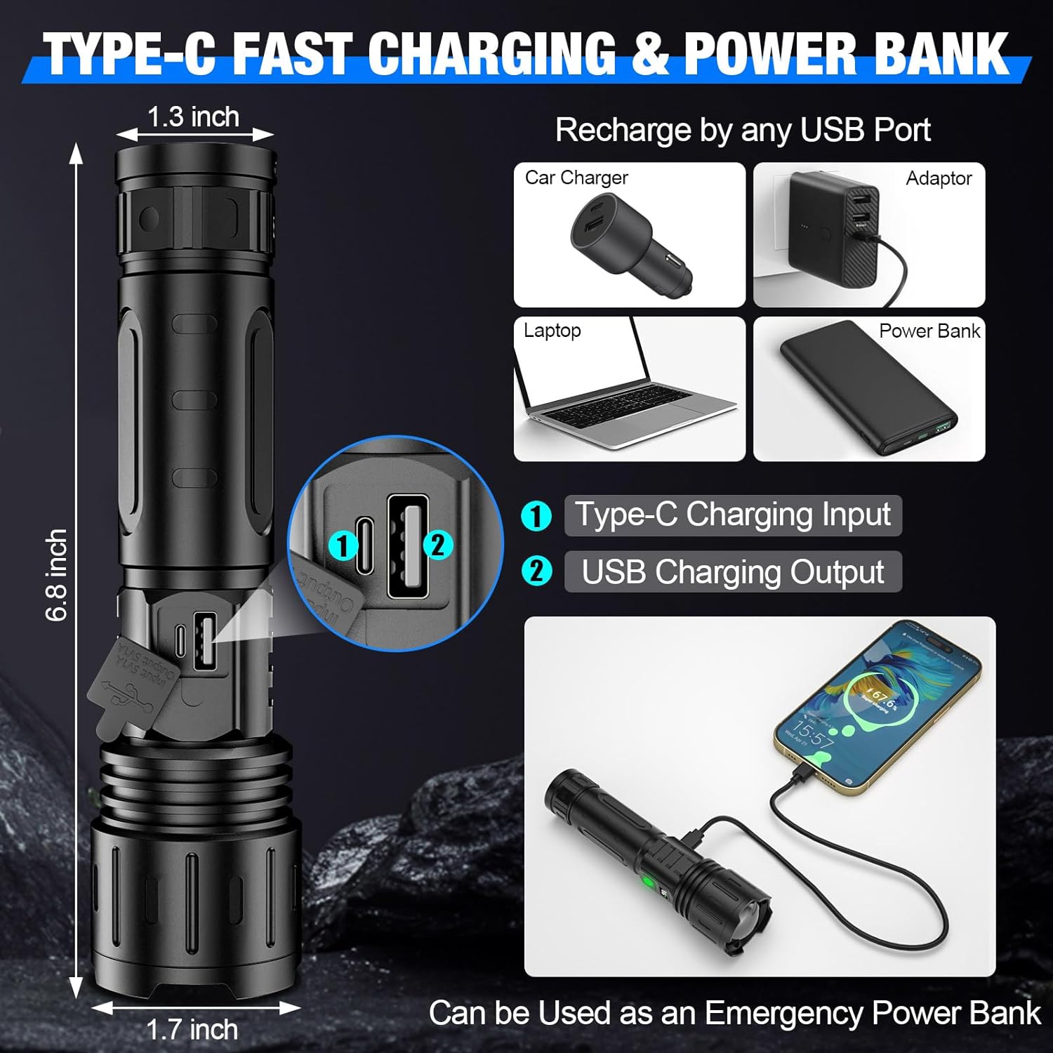 Extremely Bright Flashlight — product view 6